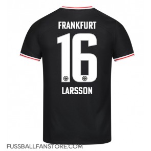 Eintracht Frankfurt Hugo Larsson #16 Replik Auswärtstrikot 2023-24 Kurzarm